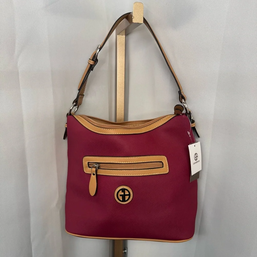 Giani Bernini Saffiano Faux Leather Medium Hobo Bag